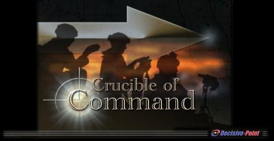 The title screen for Crucible of Command.