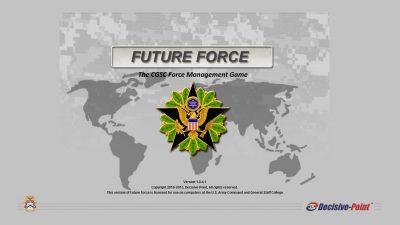 A title screen for the Game Future Force
